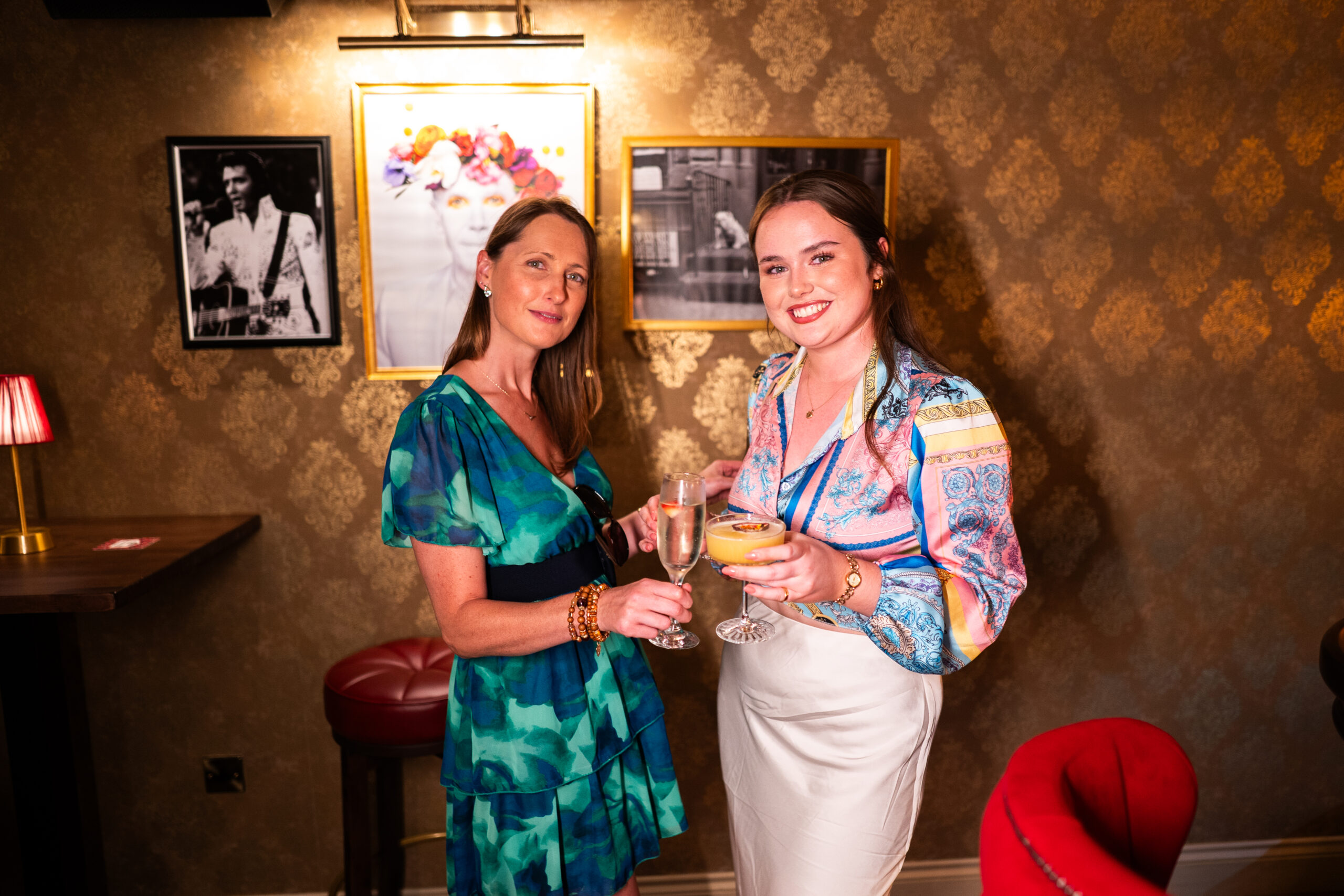 Guests enjoying drinks in the Sallymount House lounge